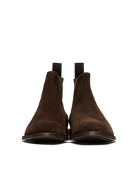 Ps By Paul Smith Brown Suede Gerald Chelsea Boots