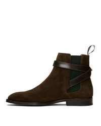 Ps By Paul Smith Brown Suede Harrow Chelsea Boots