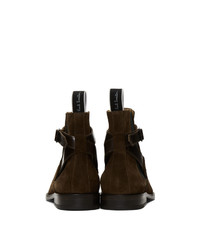 Ps By Paul Smith Brown Suede Harrow Chelsea Boots