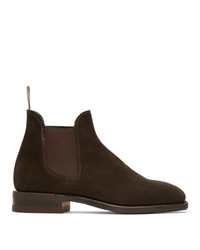 R.M. Williams Brown Suede Sydney Chelsea Boots