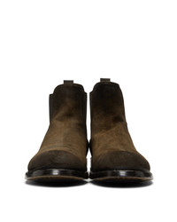 Officine Creative Brown Suede Tempus 16 Chelsea Boots