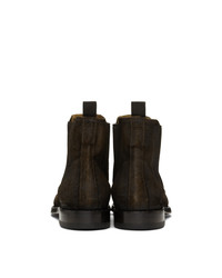 Officine Creative Brown Suede Tempus 16 Chelsea Boots