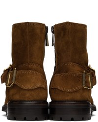 Belstaff Brown Trialmaster Zip Up Boots