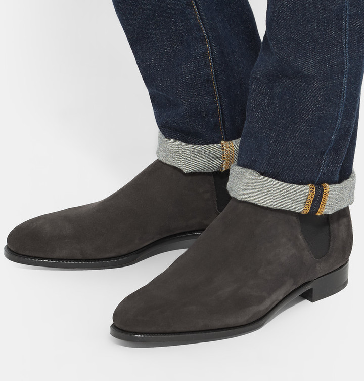 Edward Green Camden Suede Chelsea Boots, $1,415 | MR PORTER | Lookastic