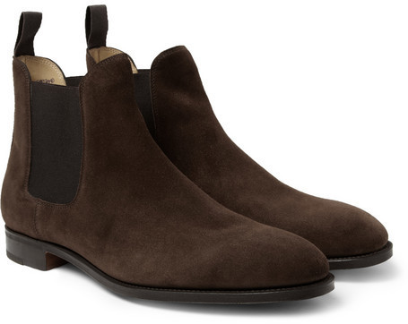 John Lobb Chesland Suede Chelsea Boots, $1,375 | MR PORTER | Lookastic