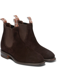 RM WILLIAMS Classic Craftsman Boots - Men's - Chocolate Suede