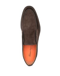 Santoni Desert Slip On Suede Boots