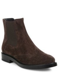 Tod's Gomma Suede Chelsea Booties
