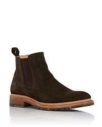 Harris Washed Suede Chelsea Boots Brown