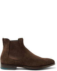 Paul Smith Myron Contrast Trimmed Suede Chelsea Boots