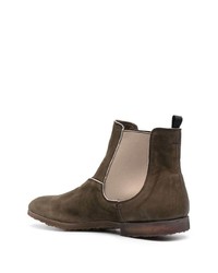 Premiata Panelled Leather Desert Boots
