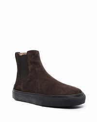 Tod's Round Toe Suede Ankle Boots