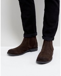 Frank Wright Round Toe Suede Chelsea Boots
