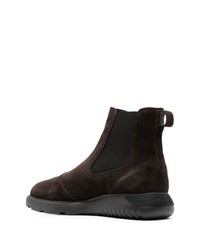 Hogan Slip On Suede Ankle Boots