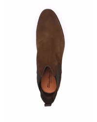 Santoni Suede Chelsea Boots