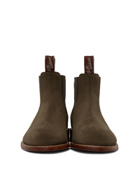 R.M. Williams Taupe Suede Turnout Chelsea Boots