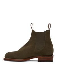 R.M. Williams Taupe Suede Turnout Chelsea Boots
