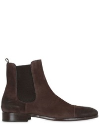 Trussardi Brushed Suede Chelsea Boots