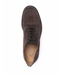 Tod's Almond Toe Lace Up Derby Shoes