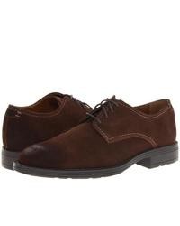Hush Puppies Plane Oxford Pl Lace Up Casual Shoes Dark Brown Suede