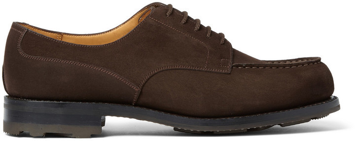 Jm Weston Goodyear Welted Suede Derby Shoes, $1,000 | MR PORTER | Lookastic