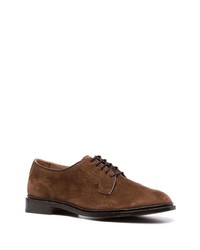 Tricker's Lace Up Suede Derby Shoes