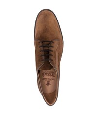 Tricker's Lace Up Suede Derby Shoes