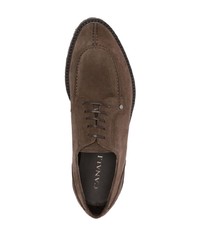 Canali Lace Up Suede Derby Shoes