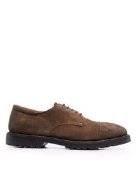 Eleventy Perforated Detail Derby Shoes