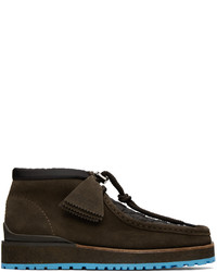 Moncler Genius 2 Moncler 1952 Brown Clarks Edition Wallabee Boots