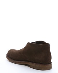 Brunello Cucinelli Brown Suede Lace Up Chukka Boots