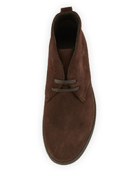 Tom Ford Clarence Suede Chukka Boot Dark Brown