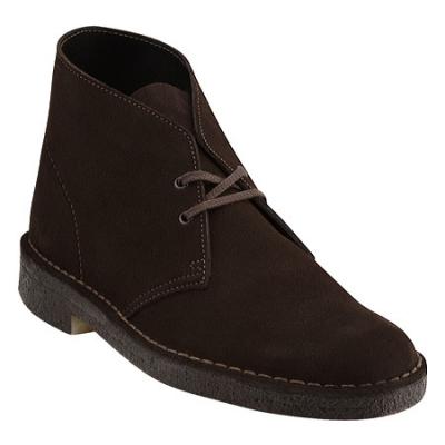 clarks dark brown suede desert boots