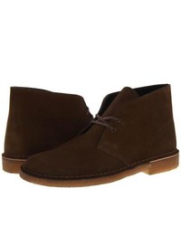 Clarks Desert Boot Lace Up Boots Olive Suede