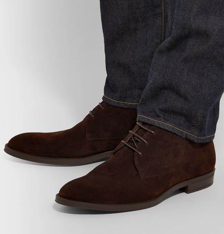 Hugo Boss Coventry Suede Chukka Boots, $339 | MR PORTER | Lookastic