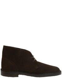 Clarks Desert Boot Core Dark Brown Suede 31692 Comfortable Lace Up Shoes
