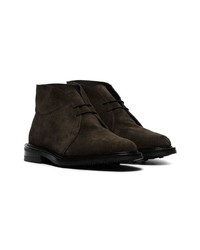 Trickers Green Monty Suede Lace Up Boots