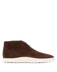 Tod's Lace Up Calf Suede Boots