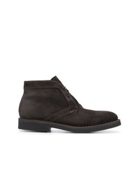 Canali Lace Up Leather Boots