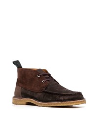 PS Paul Smith Panelled Design Suede Ankle Boots