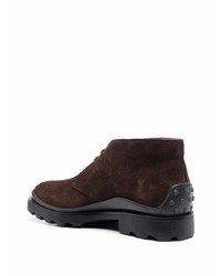Tod's Suede Lace Up Ankle Boots