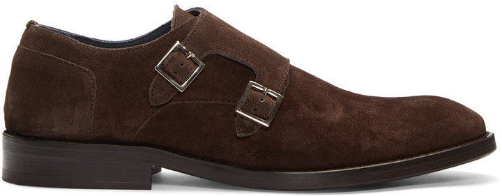 Tiger of Sweden Brown Harry Monkstraps, $400 | SSENSE | Lookastic