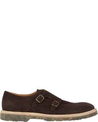Barneys New York Double Monk Shoes Brown