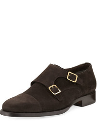 Tom Ford Wessex Suede Double Monk Shoe
