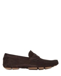 a. testoni Suede Driving Shoes
