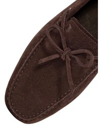 Tod's Gommino 122 Tie Suede Driving Shoes