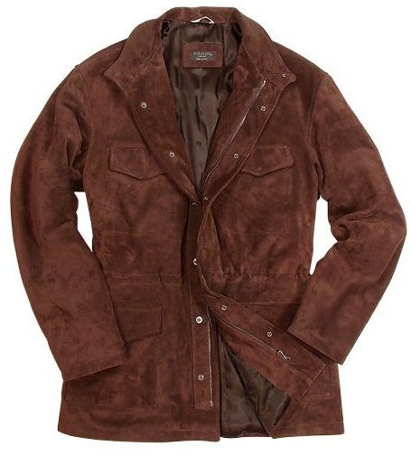 Forzieri Brown Four Pocket Italian Suede Leather Jacket, $659 ...