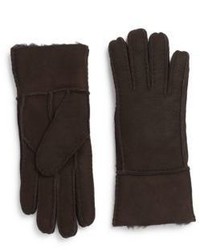 Saks Fifth Avenue Shearling Lined Suede Gloves