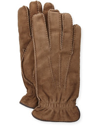 Brunello Cucinelli Suede Cashmere Lined Gloves