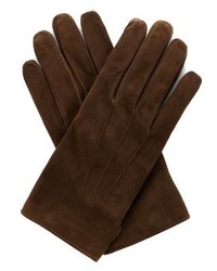 Lanvin Wool And Cashmere Blend Lined Suede Gloves